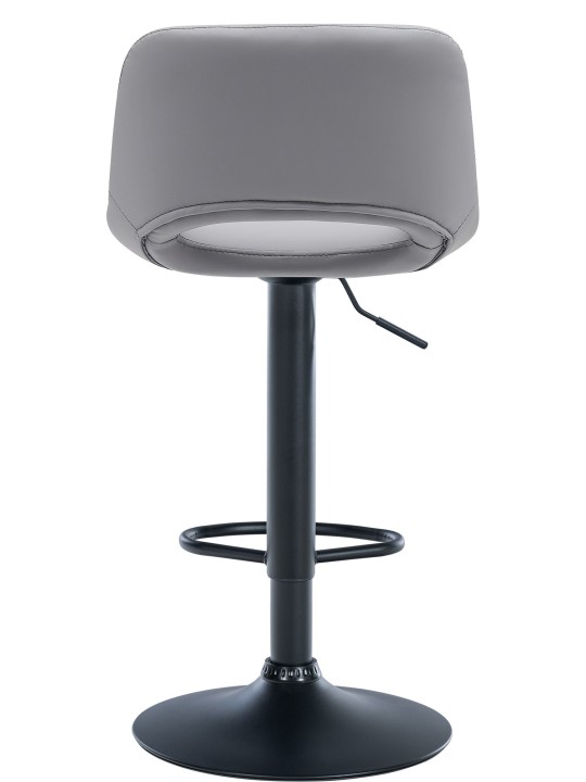 Lot de 2 tabourets de bar Camden simili cuir, gris Lot de 2 tabourets de bar Camden simili cuir, gris