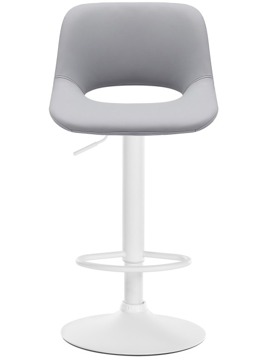 Lot de 2 tabourets de bar Camden simili cuir, gris Lot de 2 tabourets de bar Camden simili cuir, gris