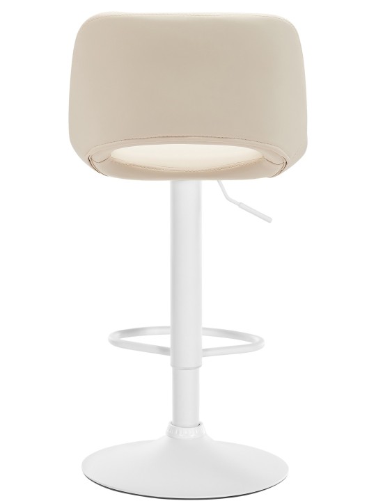 Lot de 2 tabourets de bar Camden simili cuir, crème Lot de 2 tabourets de bar Camden simili cuir, crème