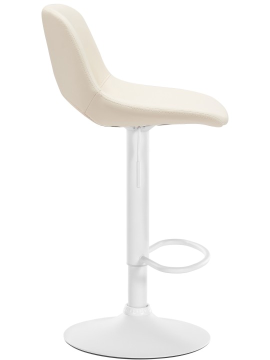 Lot de 2 tabourets de bar Camden simili cuir, crème Lot de 2 tabourets de bar Camden simili cuir, crème