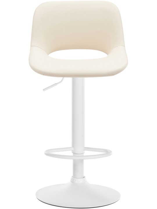 Lot de 2 tabourets de bar Camden simili cuir, crème Lot de 2 tabourets de bar Camden simili cuir, crème