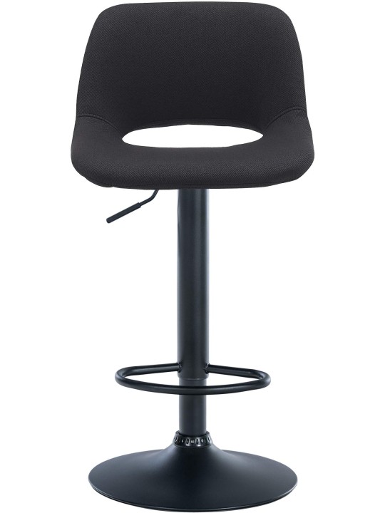 Lot de 2 tabourets de bar tissu Camden, noir Lot de 2 tabourets de bar tissu Camden, noir