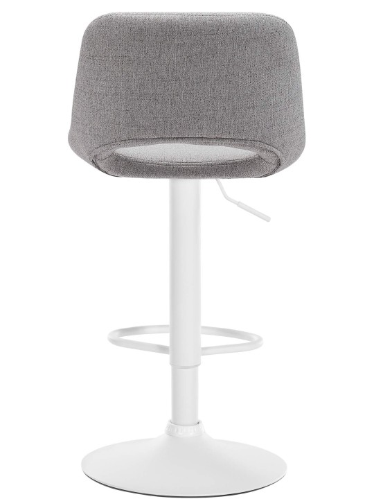 Lot de 2 tabourets de bar tissu Camden, gris clair
