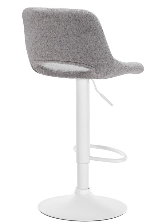 Lot de 2 tabourets de bar tissu Camden, gris clair