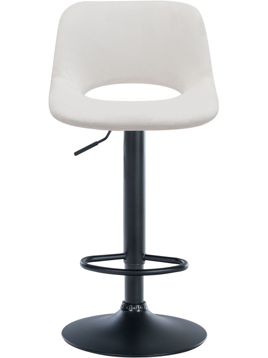 Lot de 2 tabourets de bar Camden velours, crème Lot de 2 tabourets de bar Camden velours, crème