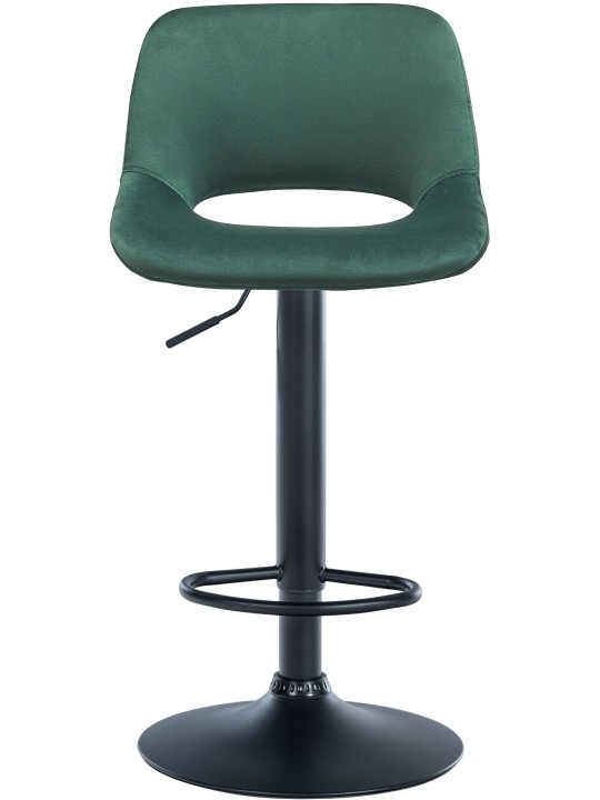 Lot de 2 tabourets de bar Camden velours, vert Lot de 2 tabourets de bar Camden velours, vert