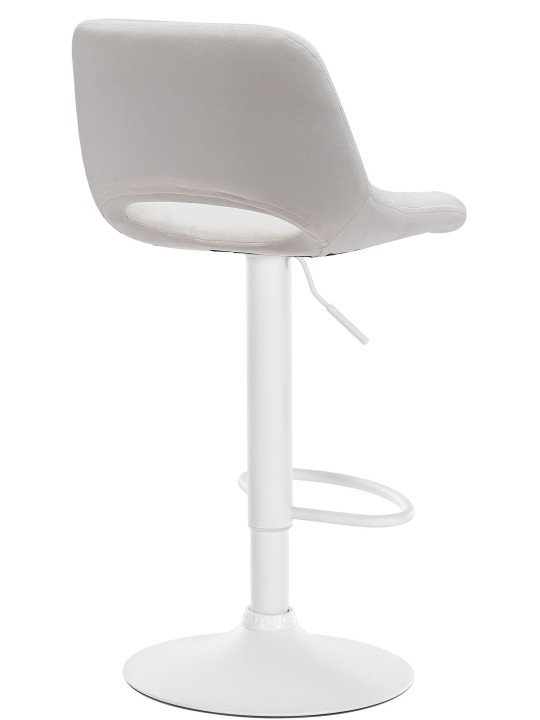 Lot de 2 tabourets de bar Camden velours, crème Lot de 2 tabourets de bar Camden velours, crème
