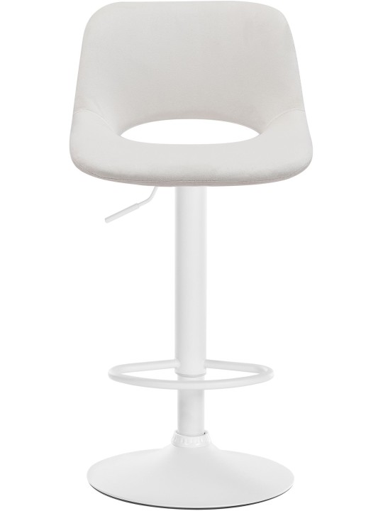 Lot de 2 tabourets de bar Camden velours, crème Lot de 2 tabourets de bar Camden velours, crème