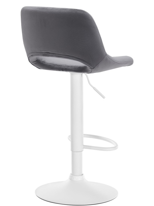 Lot de 2 tabourets de bar Camden velours, gris foncé Lot de 2 tabourets de bar Camden velours, gris foncé