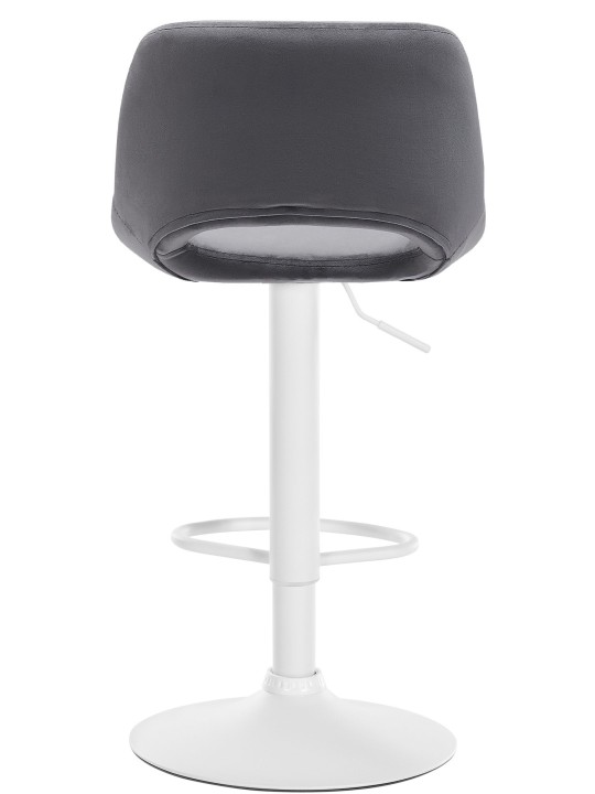 Lot de 2 tabourets de bar Camden velours, gris foncé Lot de 2 tabourets de bar Camden velours, gris foncé