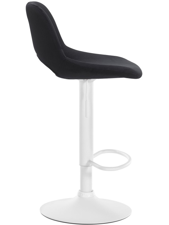Lot de 2 tabourets de bar Camden velours, noir Lot de 2 tabourets de bar Camden velours, noir