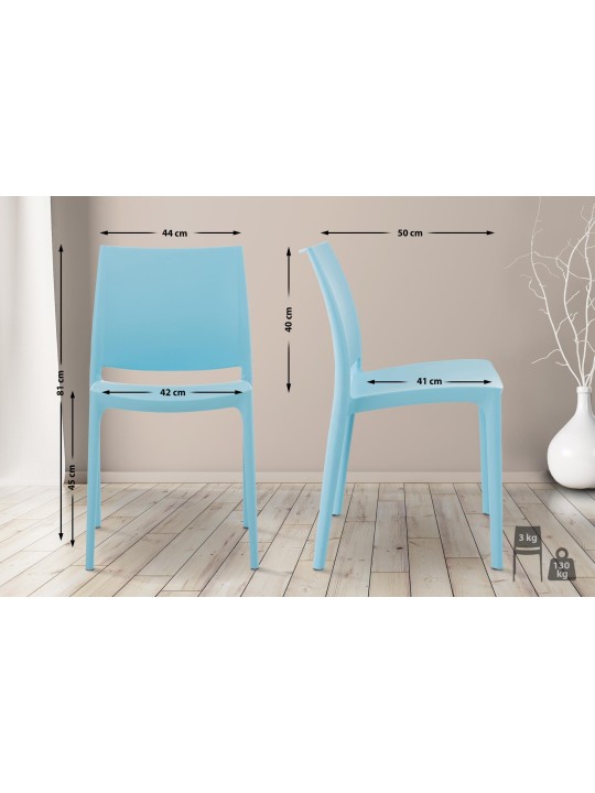 Chaise MAYA, bleu clair Chaise MAYA, bleu clair