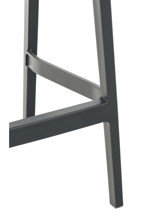 Lot de 4 tabourets de bar Maya, gris foncé Lot de 4 tabourets de bar Maya, gris foncé