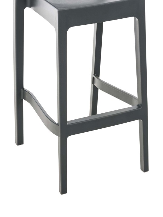 Lot de 4 tabourets de bar Maya, gris foncé Lot de 4 tabourets de bar Maya, gris foncé