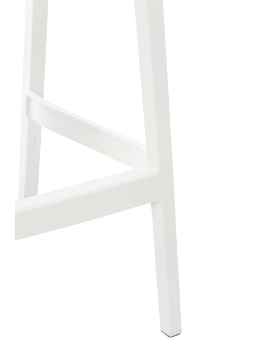 Lot de 4 tabourets de bar Maya, blanc
