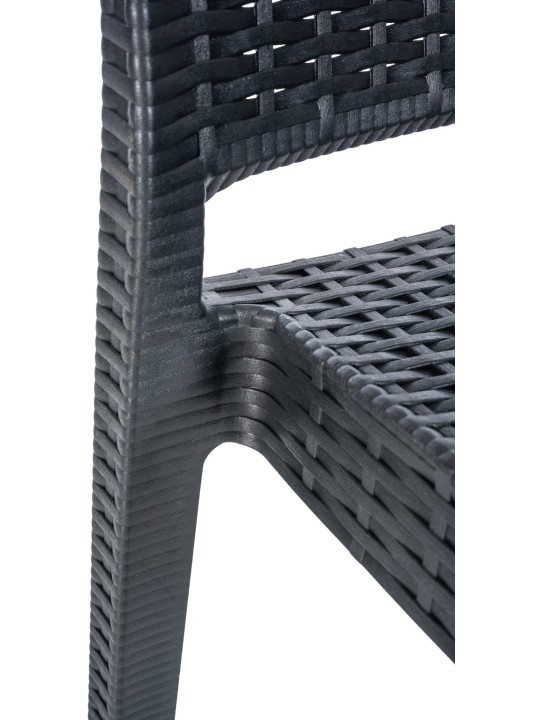 Ensemble de 4 tabourets de bar Jamaica, gris foncé Ensemble de 4 tabourets de bar Jamaica, gris foncé