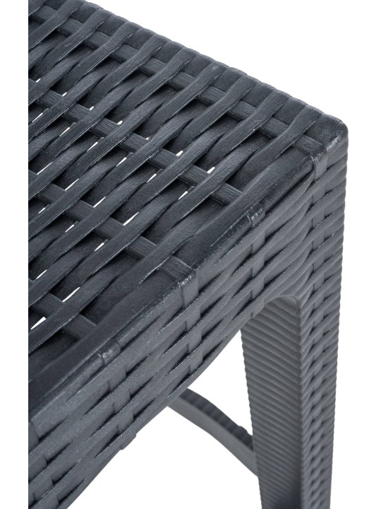 Ensemble de 4 tabourets de bar Jamaica, gris foncé Ensemble de 4 tabourets de bar Jamaica, gris foncé