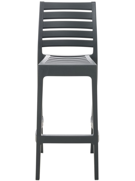 Ensemble de 4 tabourets de bar Ares, gris foncé Ensemble de 4 tabourets de bar Ares, gris foncé