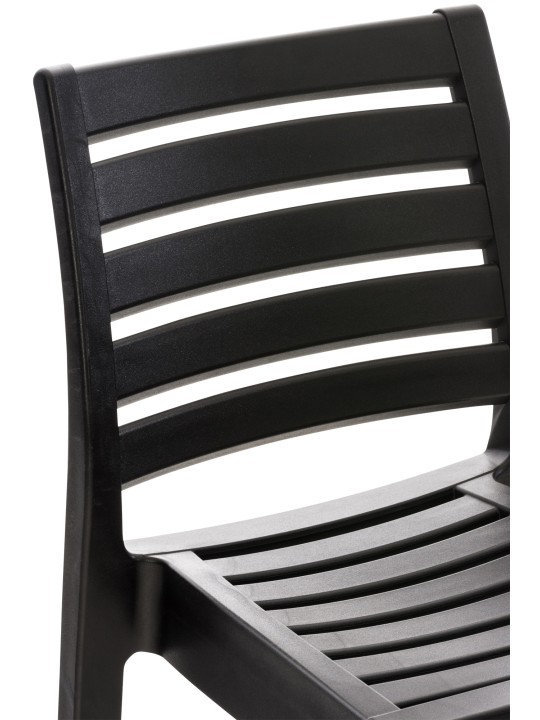 Ensemble de 4 tabourets de bar Ares, noir