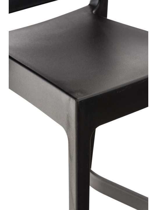 Lot de 4 tabourets de bar Maya, noir Lot de 4 tabourets de bar Maya, noir