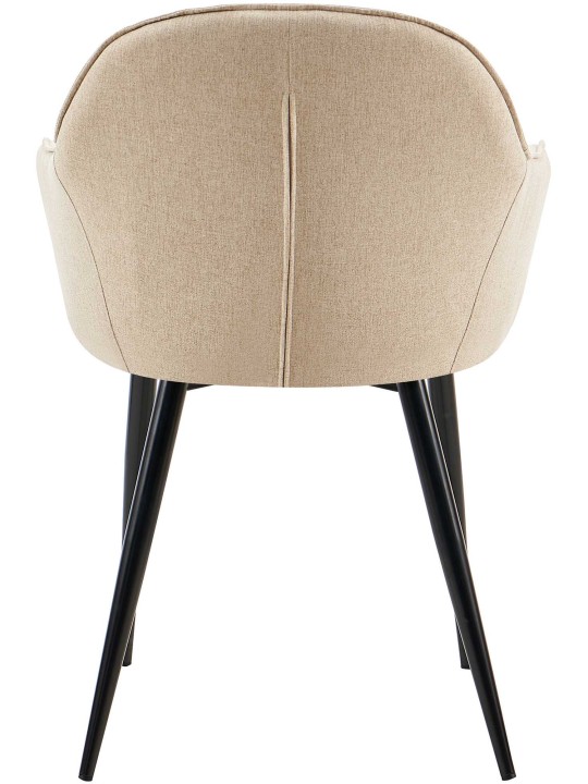 Lot de 2 chaises de salle à manger Boise tissu, taupe