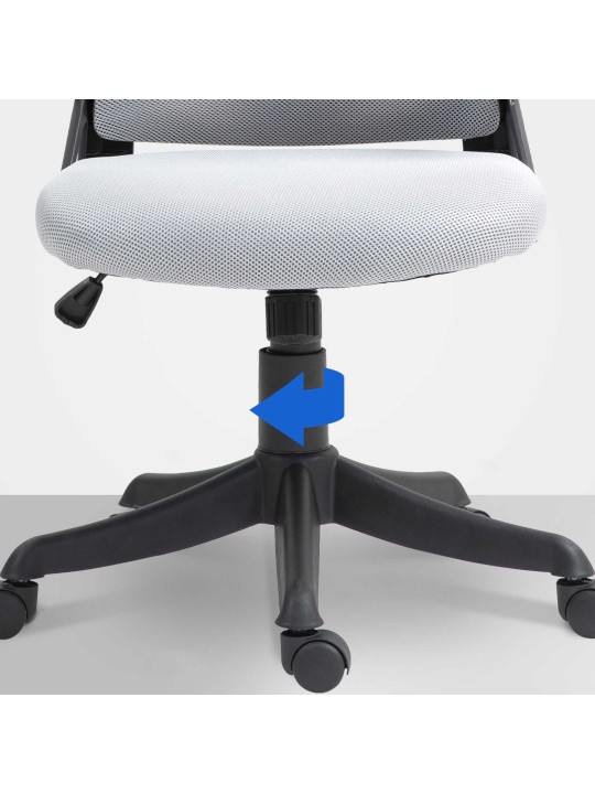 Chaise de bureau Taos, gris