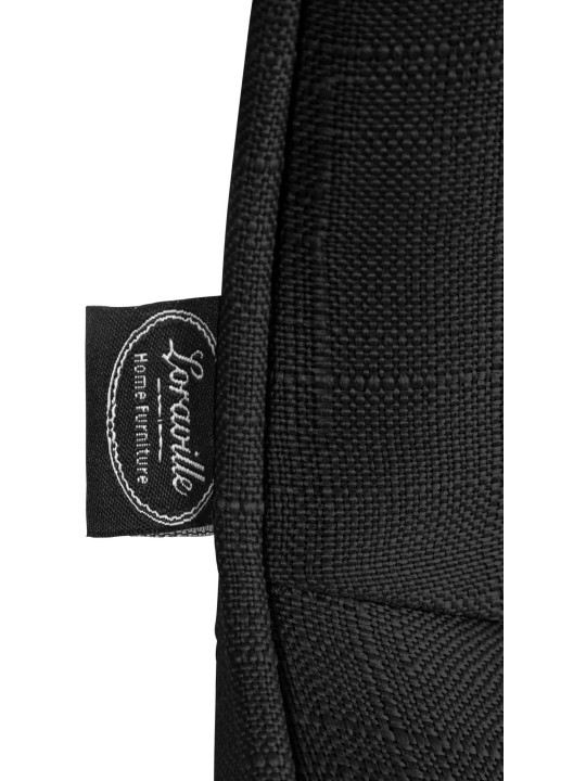 Lot de 2 tabourets de bar Vonore tissu, noir