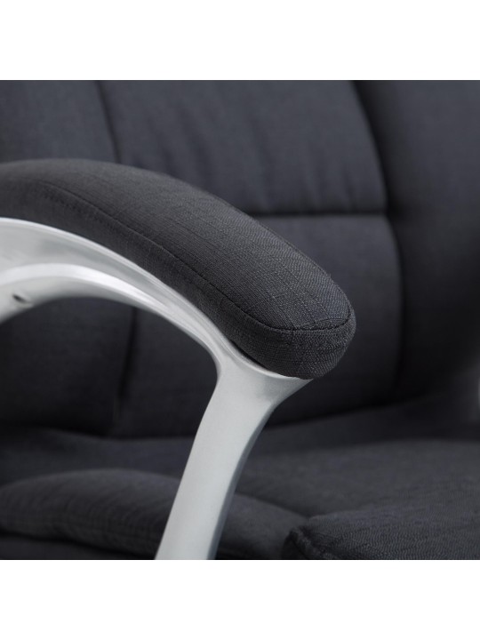 Chaise de bureau Texas V2 en tissu, noir