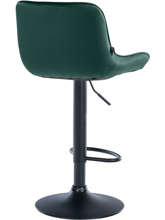 Lot de 2 tabourets de bar Vonore velours, vert Lot de 2 tabourets de bar Vonore velours, vert