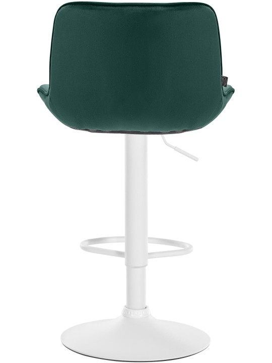 Lot de 2 tabourets de bar Vonore velours, vert
