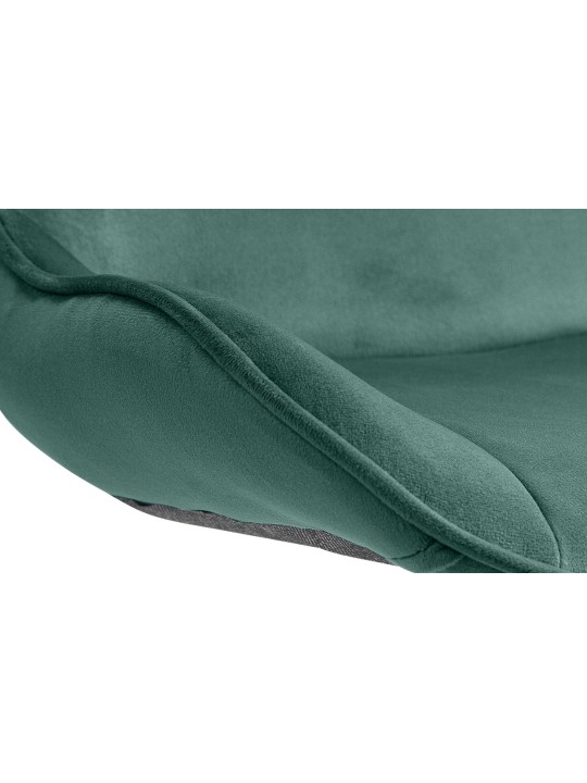 Lot de 2 tabourets de bar Vonore velours, vert