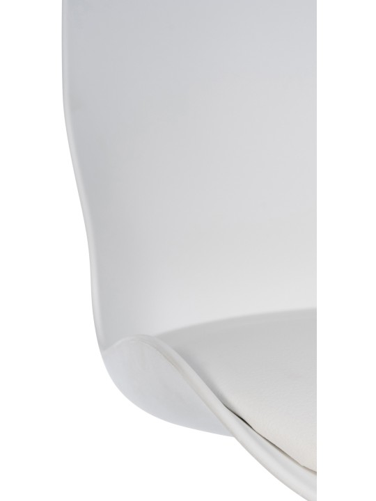 Tabouret de bar Gilbert plastique, blanc