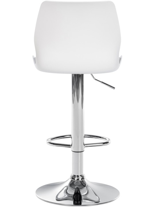 Tabouret de bar Gilbert plastique, blanc