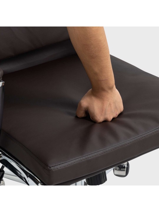 Chaise de bureau Cleveland simili cuir, brun Chaise de bureau Cleveland simili cuir, brun