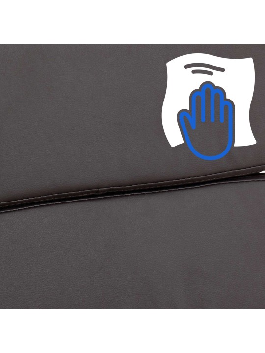 Chaise de bureau Cleveland simili cuir, brun Chaise de bureau Cleveland simili cuir, brun