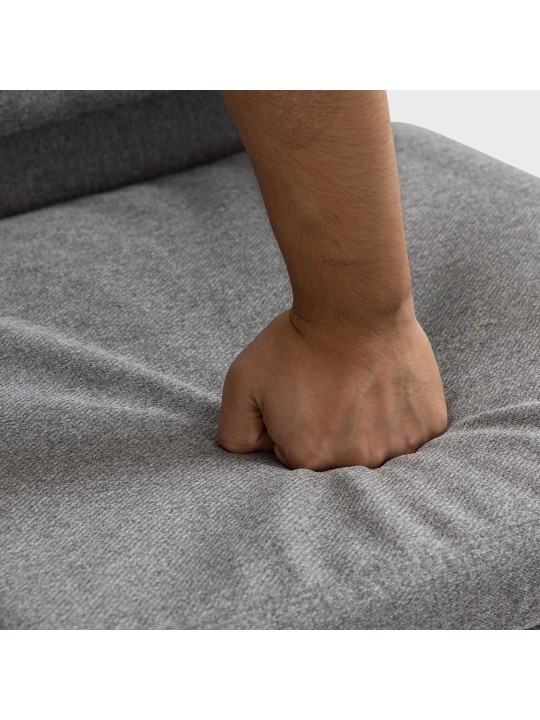 Chaise de bureau Cleveland tissu, gris