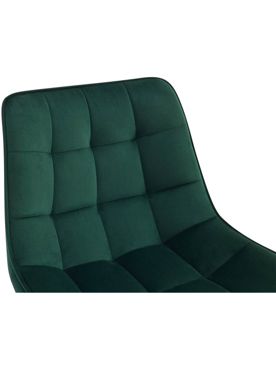 Lot de 2 tabourets de bar Dartford velours, vert