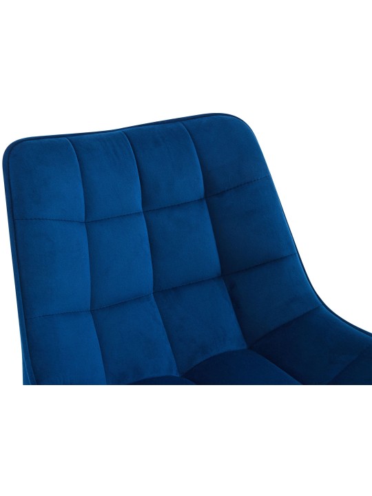 Lot de 2 tabourets de bar Dartford velours, bleu Lot de 2 tabourets de bar Dartford velours, bleu