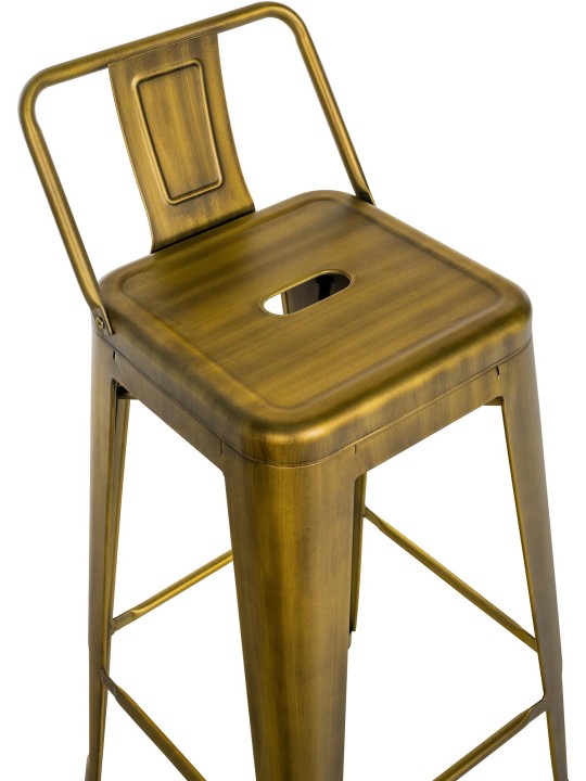 Lot de 2 tabourets de bar Mason, or