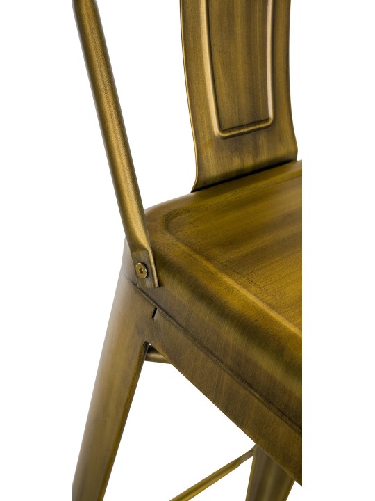 Lot de 4 tabourets de bar Mason, or Lot de 4 tabourets de bar Mason, or