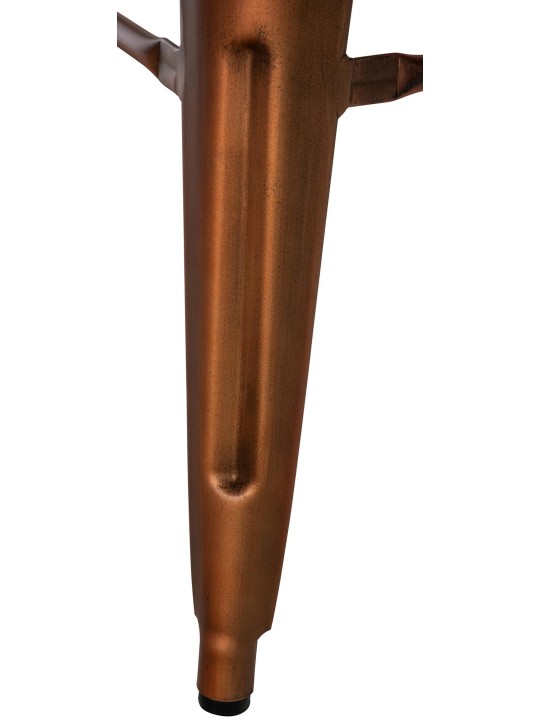 Lot de 4 tabourets de bar Mason, cuivre