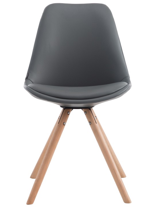 Chaise visiteur Laval Natura ronde, gris Chaise visiteur Laval Natura ronde, gris