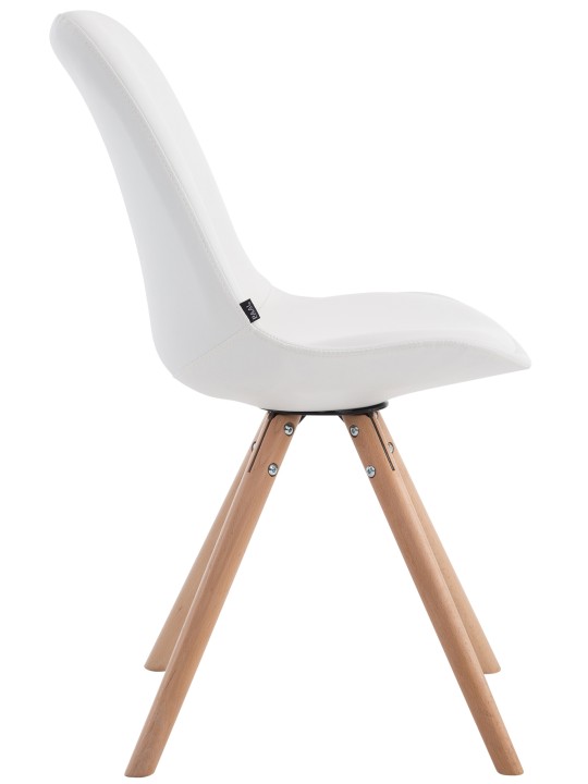 Chaise visiteur Laval Natura ronde, blanc Chaise visiteur Laval Natura ronde, blanc