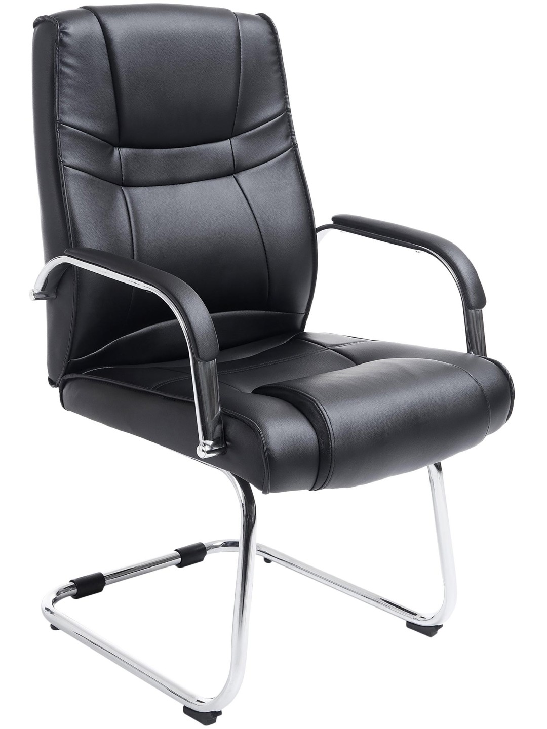 Chaise visiteur Attila, noir