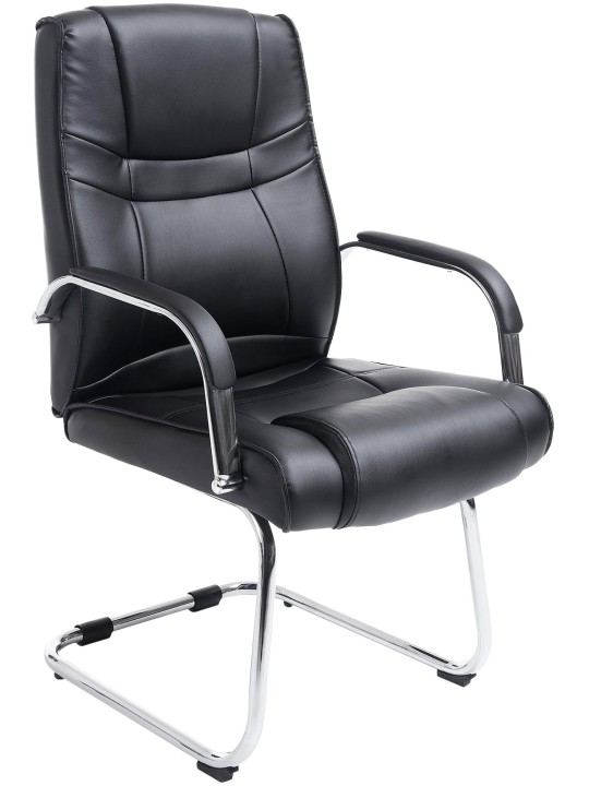 Chaise visiteur Attila, noir