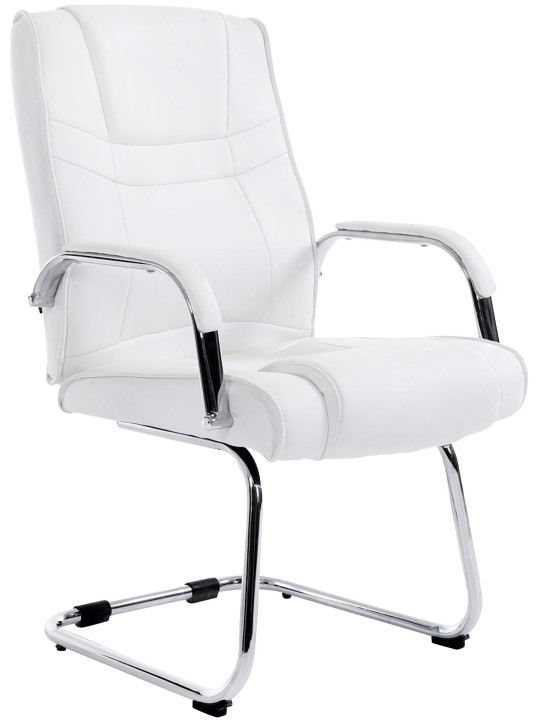 Chaise visiteur Attila, blanc