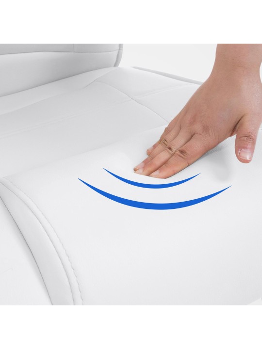 Chaise visiteur Attila, blanc