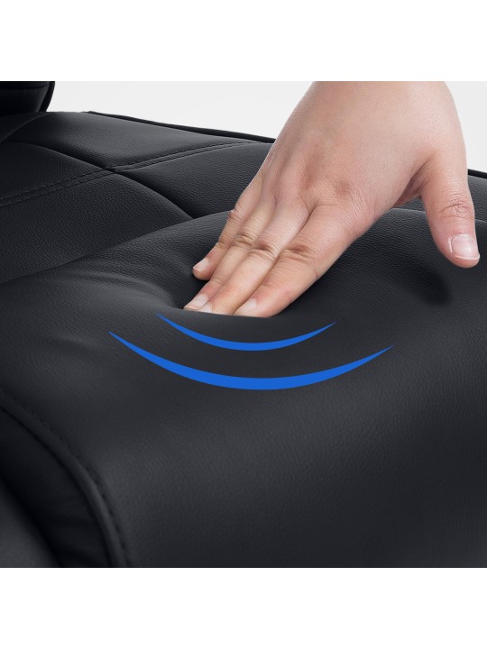 Chaise visiteur Attila, noir/noir