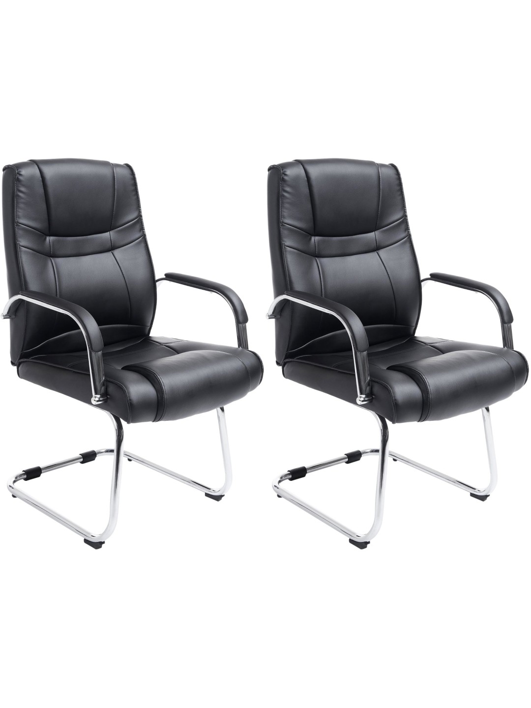 Lot de 2 chaises Attila, noir