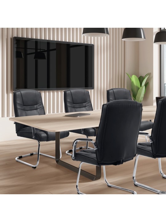 Lot de 2 chaises Attila, noir